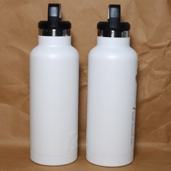 Set of Two RTIC Insulated Water Bottle 16oz Dishwasher Safe Matte White - Picture 3 of 10
